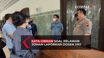 Ini Kata Gibran Soal Dosen UNJ Dilaporkan Balik Relawan Jokowi Mania