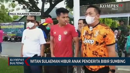 Witan Sulaeman Hibur Anak Penderita Bibir Sumbing