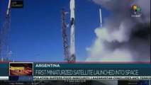 Argentina launched its first mini-satellite into space