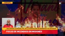 Focos de incendios en Misiones