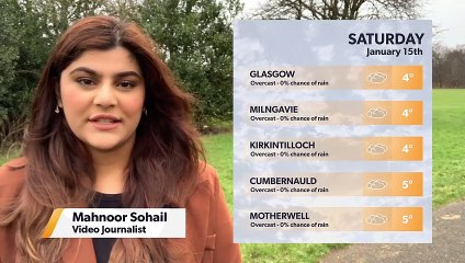 Daily Weather Report for Glasgow 14 January
