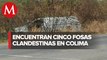 Localizan varias fosas clandestinas en Tecomán, Colima