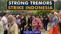 Indonesia earthquake: Jakarta residents flee buildings | Watch | Oneindia News