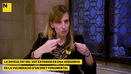 VICTÒRIA ALSINA: LA DIFICULTAT DEL VOT EXTERIOR ÉS UNA VERGONYA. ÉS LA VULNERACIÓ D’UN DRET FONAMENTAL