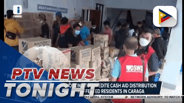 DILG, DSWD working to expedite cash aid distribution to typhoon-affected residents in CARAGA | via Doreen Rosales