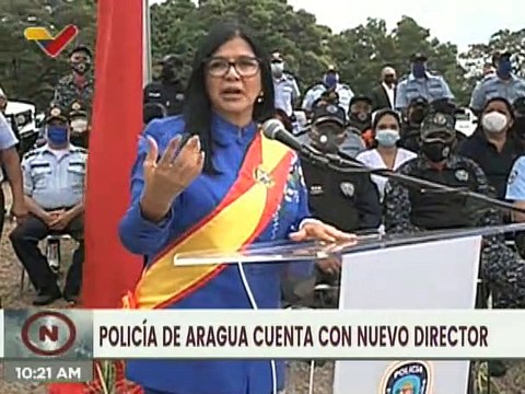 Gobernadora Karina Carpio lideró acto de designación del nuevo director de la Policía de Aragua