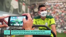 O Palmeiras apresentou o novo reforço para 2022, o colombiano Atuesta. O meia estava atuando na MLS, campeonato dos Estados Unidos. Será que vai ajudar o Verdão?#JogoAberto