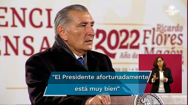 AMLO evoluciona favorablemente, tiene síntomas leves: Segob