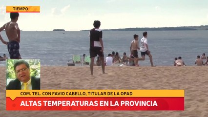 Altas temperaturas en la provincia
