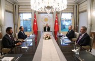 CUMHURBAŞKANI ERDOĞAN, KATAR DIŞİŞLERİ BAKANINI KABUL ETTİ