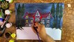 How to Draw Ghost House Step by Step │Acrylic Painting MWBS ART & CRAFT