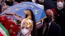Italia y la UE dan su último adiós a Sassoli en un funeral de Estado en Roma