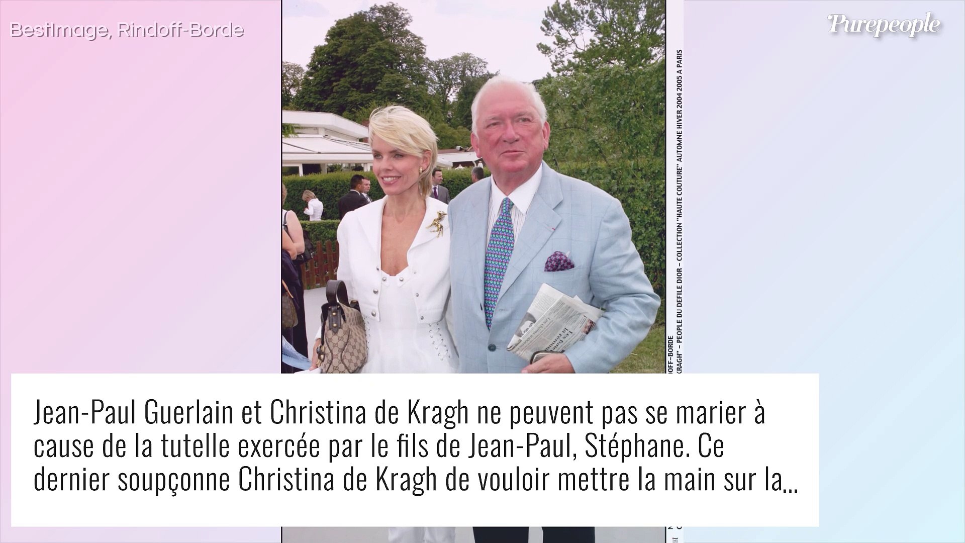 Jean-Paul Guerlain : Son fils Stéphane s'oppose à son mariage avec  Christina de Kragh - Vidéo Dailymotion