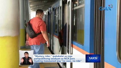 "Mystery rider," ipakakalat sa mga pampublikong sasakyan sa NCR para tiyaking masusunod... | Saksi