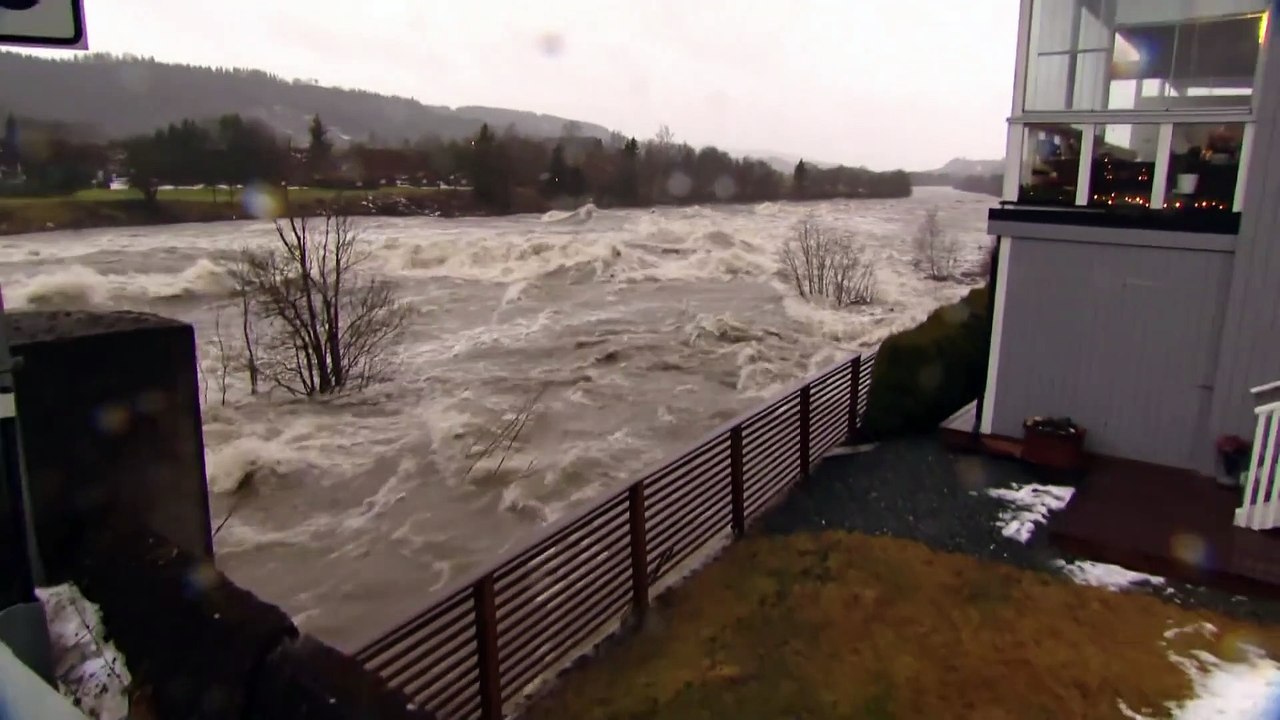 Sturm 'Gyda' bringt Wassermassen nach Norwegen