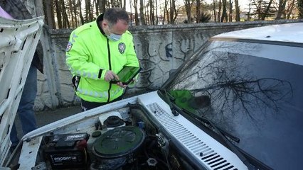 Çalıntı otomobille 5 kilometre kaçabildi