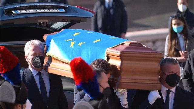 Instituciones europeas e italianas despiden a Sassoli en un funeral de Estado