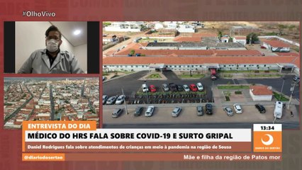 Após aumento de atendimentos, médico alerta para gravidade da pandemia e surto gripal na região de Sousa