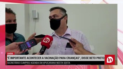 Descargar video: Beto Preto defende imunização das crianças no Paraná; veja