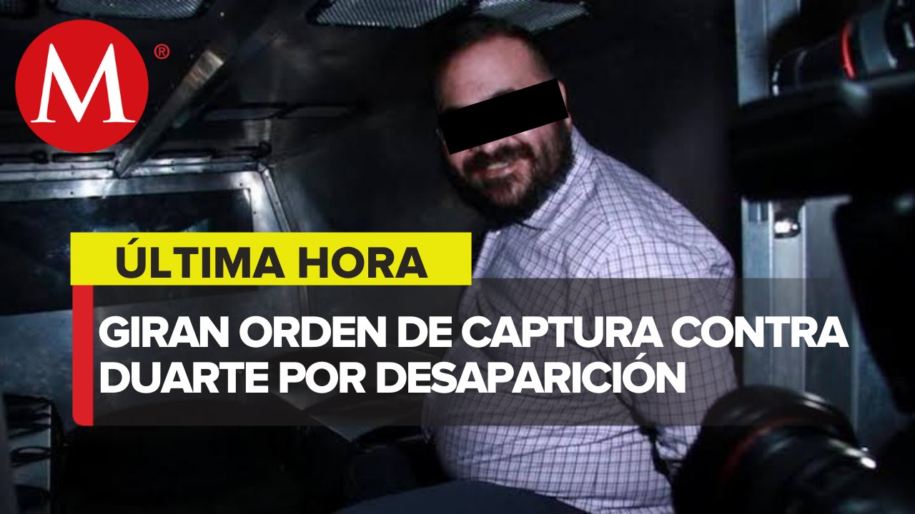 Juez rechaza frenar orden de aprehensión contra Javier Duarte por desaparición forzada