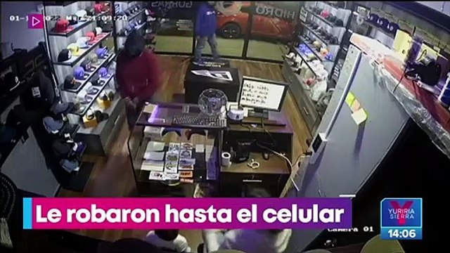 Asaltan negocio de gorras en Aguascalientes frente a un menor