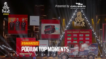 Podium atmosphere presented by Gaussin - #Dakar2022