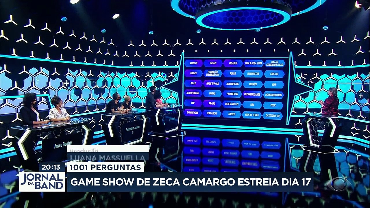 Zeca Camargo estreia 1001 Perguntas, novo game show da Band