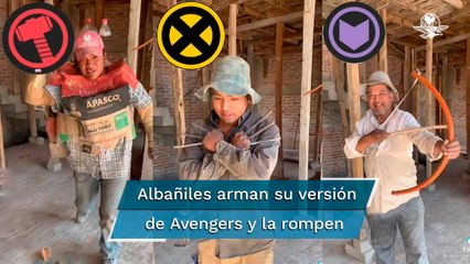 “Loza Vengers”, trabajadores de la construcción parodian a superhéroes
