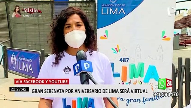 Lima tendrá serenata virtual por su aniversario número 487