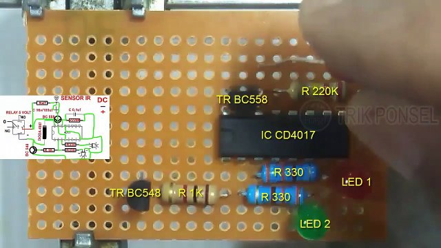 Layout PCB SENSOR IR REMOTE - -Tata Letak dan penyolderan- TRIK ID