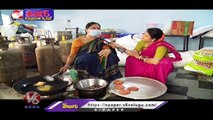 Teenmaar Chandravva Chit Chat with Women, Customers _ Telangana Pindi Vantakalu _ V6