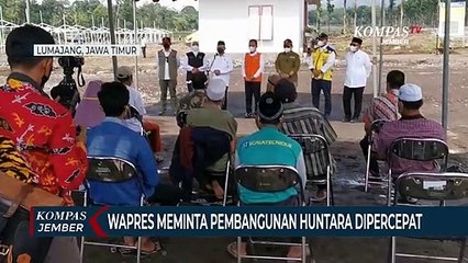 Wakil Presiden Meminta Pembangunan Huntara Korban Semeru Dipercepat