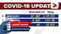 Kabuuang bilang ng COVID-19 cases sa bansa, umabot na sa 3,129,512 kahapon ayon sa DOH