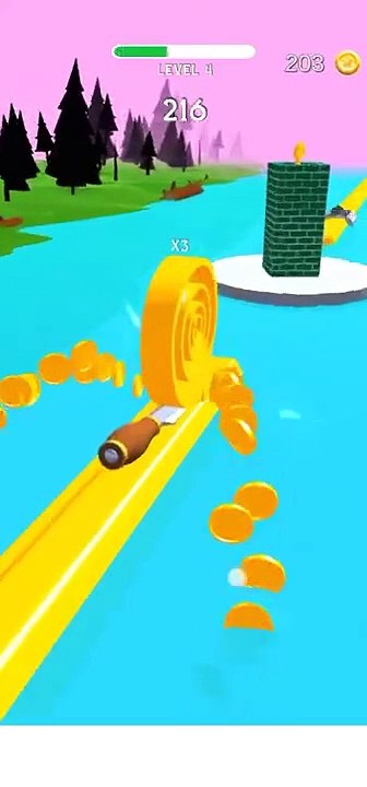 Spiral Roll GamePlay Level 3 #spiralroll #gameplay #mobilegames