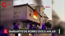 Ümraniye'de korku dolu anlar: Ailesiyle tartışıp evi ateşe verdi