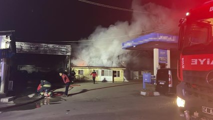 LPG istasyonunun yakınında çıkan yangın paniğe neden oldu