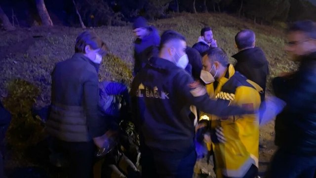 Trafik kazasına ilk müdahaleyi Kaftancıoğlu yaptı