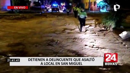 San Miguel: motorizado ayudó en la captura de delincuentes que lo asaltaron