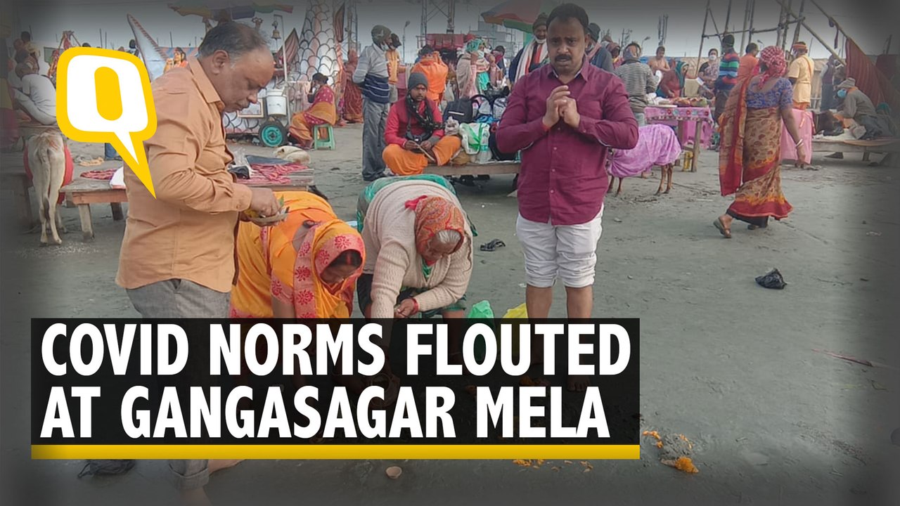 Lakhs of Devotees Throng Gangasagar Mela Amid Rise in COVID Cases in West Bengal