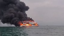 Scuba diving boat ablaze off Hong Kong