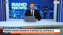 Novak Djokovic foi detido na Austrália antes de uma audiência que determinará se ele pode permanecer no país sem ser vacinado.