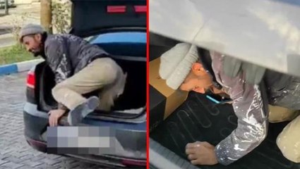 Üzeri kirli diye işçisini otomobilinin bagajında taşıyan patrona, 1665 lira ceza kesildi