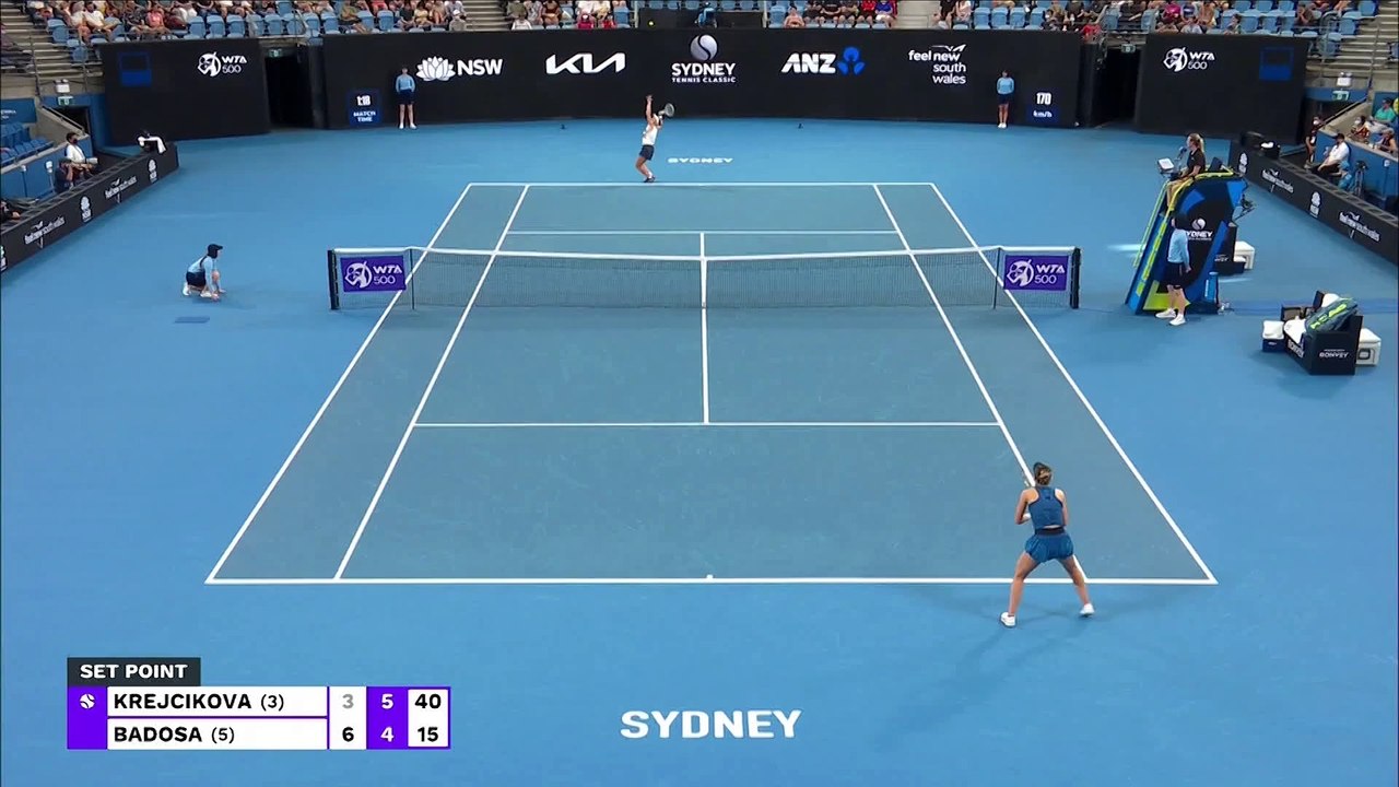 Highlights: Badosa siegt im Herzschlagfinale