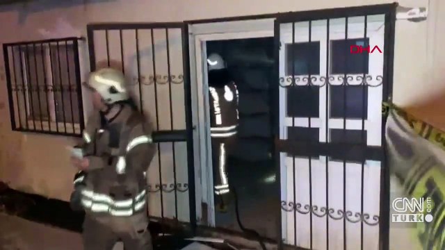 Polis aracı alev alev yandı