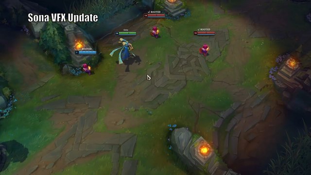 Atualização visual de Sona no patch 12.2 de League of Legends