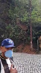 Morro da Forca  momentos antes do deslizamento em Ouro Preto