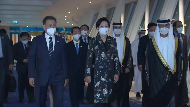 문 대통령, 두바이 도착...중동 3개국 순방 일정 시작 / YTN
