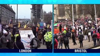 ‘Kill the Bill’: Thousands rally across UK against 'draconian crackdown' on protests