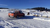 je glisse en 4 X 4 L 200   circuit BONTOUX LUDOVIC  - vidéo lulu du jura