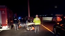 Son dakika haber | Çatalca'da bariyerlere çarpan otomobilin sürücüsü hayatını kaybetti